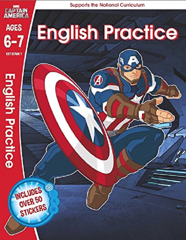 Паперова книга «Captain America. English Practice. Ages 6-7» - фото №1