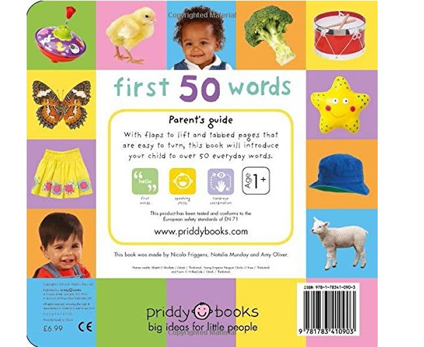 Паперова книга «Lift The Flap Tab First 50 Words», автор Роджер Прідді - фото №1