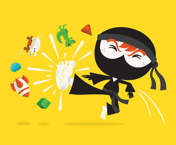 Бумажная книга «Ninja, Ninja, Never Stop!», автор Тодд Туэлл - фото №1