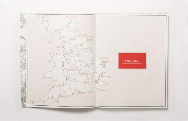 Бумажная книга «The Great British Colouring Map. A Colouring Journey Around Britain» - фото №1