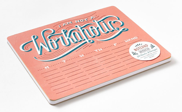 Паперова книга «I Am Not a Workaholic (Notepad and Mouse Pad). 54 Sheets, 6 Designs», автор Лорен Гом - фото №1