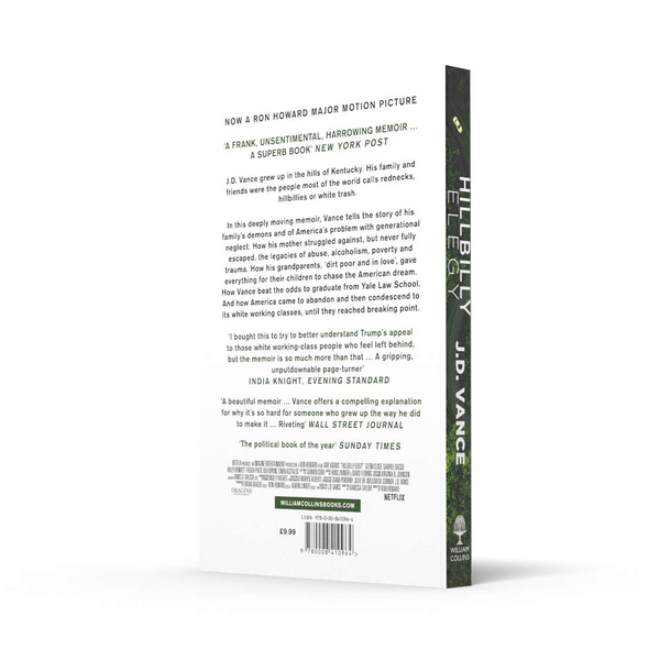 Паперова книга «Hillbilly Elegy. A Memoir of a Family and Culture in Crisis», автор Джеймс Девід Венс - фото №1