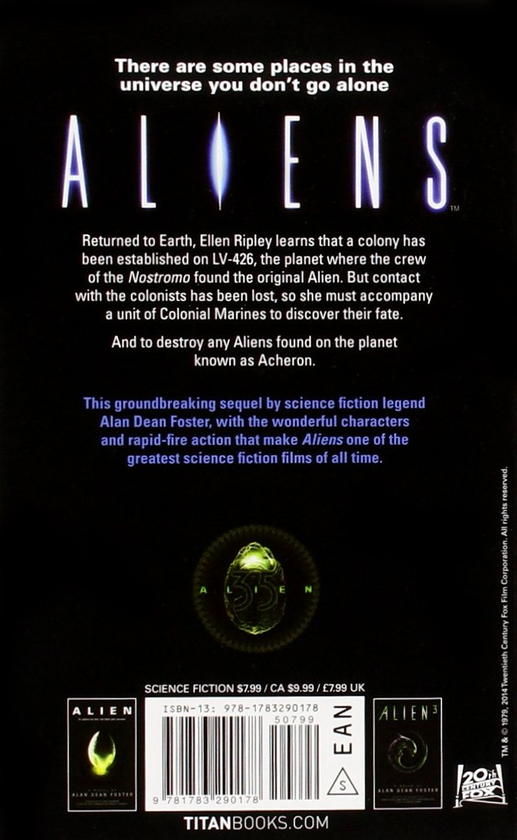 Книга «Aliens: The Official Movie Novelization. Book 2» – Алан