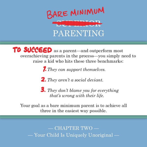 Бумажная книга «Bare Minimum Parenting. The Ultimate Guide to Not Quite Ruining Your Child», автор Джеймс Бреаквелл - фото №1