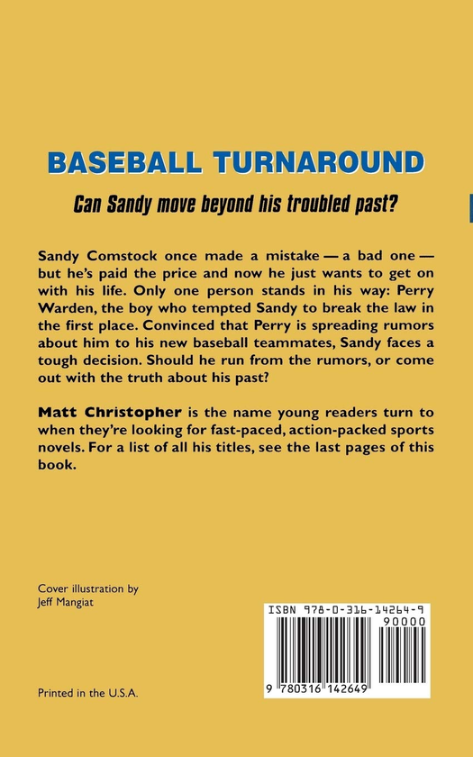 Бумажная книга «Baseball Turnaround», автор Мэтт Кристофер - фото №1