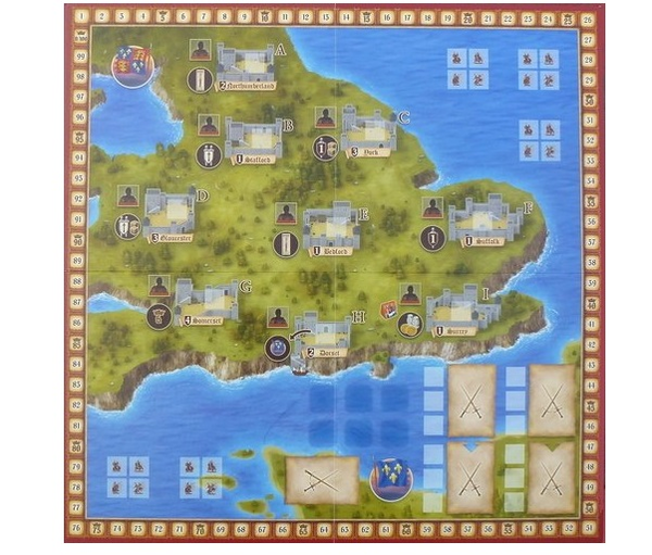  «Настольная игра Queen Games Lancaster (16221)», бренда Queen Games - фото №1