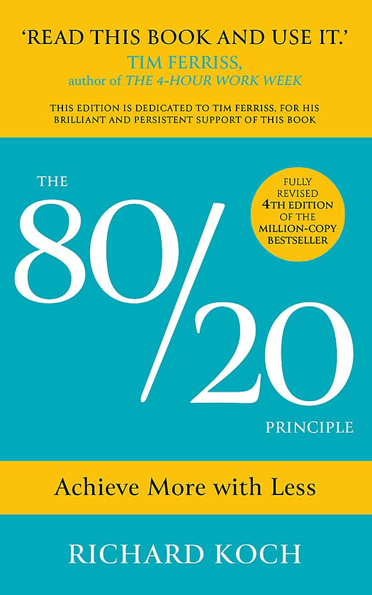 Паперова книга «The 80/20 Principle», автор Річард Кох - фото №1