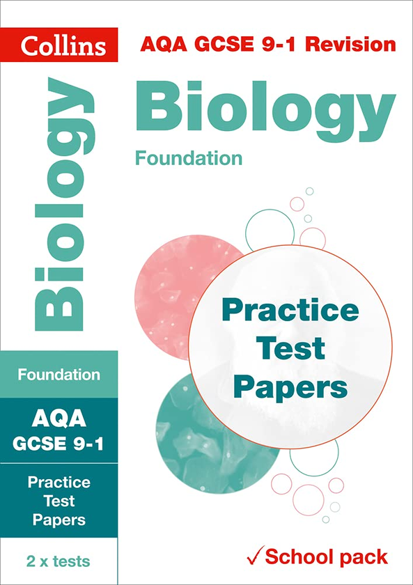 Бумажная книга «AQA GCSE 9-1 Biology Foundation Practice Test Papers: Shrink-Wrapped School Pack» - фото №1