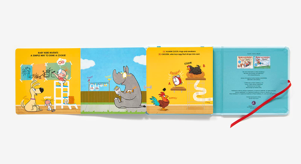 Паперова книга «Baby Rube's Opposites (A Rube Goldberg Book)», автор Дженніфер Джордж - фото №1