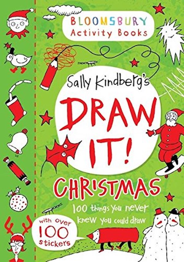 Паперова книга «Draw It. Christmas», автор Саллі Кіндберг - фото №1