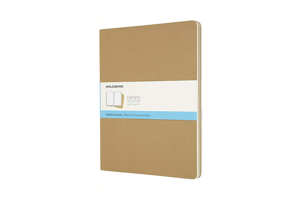  «Набор записных книг Moleskine Cahier XXL в точку 3 шт беж (8058341719275)», бренда Moleskine - фото №1