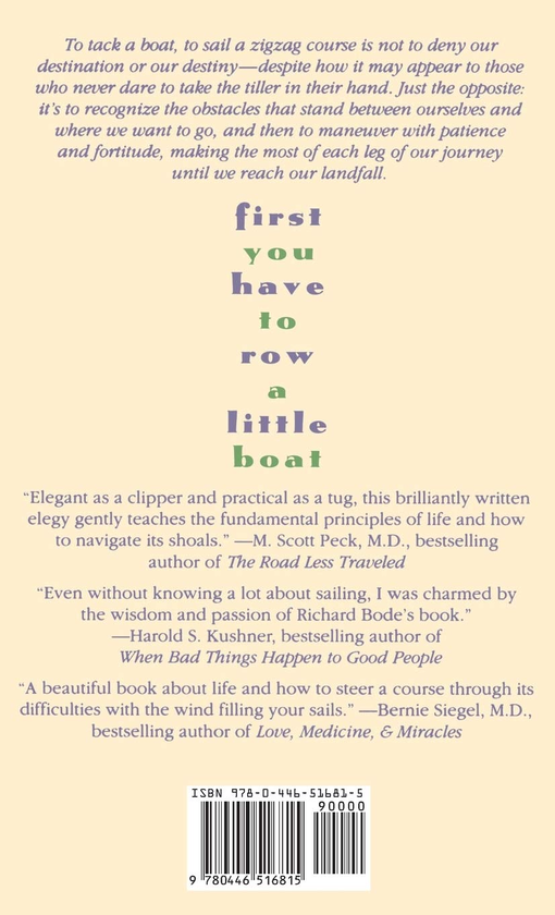 Бумажная книга «First You Have to Row a Little Boat. Reflections on Life & Living», автор Ричард Боде - фото №1
