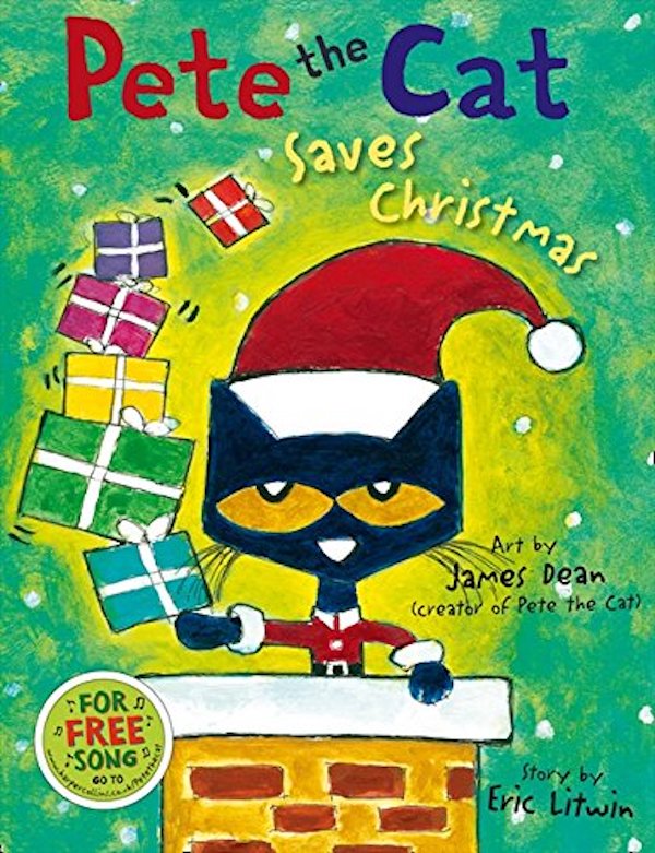 Бумажная книга «Pete the Cat Saves Christmas», автор Эрик Литвин - фото №1