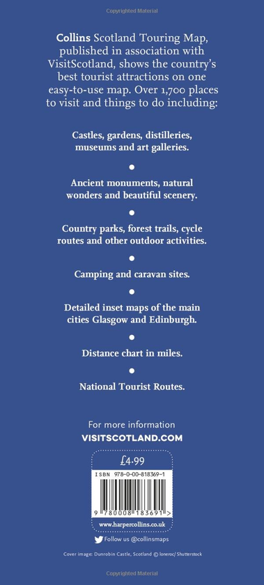 Бумажная книга «Visit Scotland Touring Map» - фото №1
