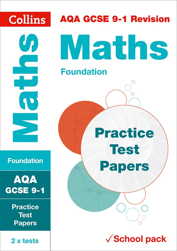 Паперова книга «AQA GCSE 9-1 Maths Foundation Practice Test Papers: Shrink-Wrapped School Pack» - фото №1