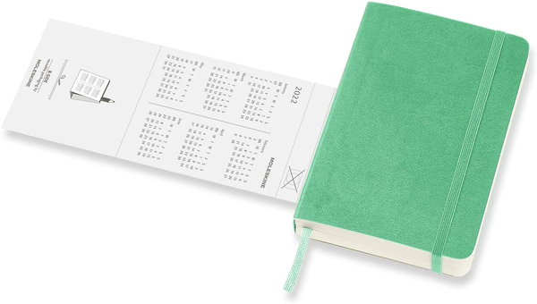 undefined «Ежедневник карманный Moleskine 2022 Ментол (DSK4612DC2Y22)», бренда Moleskine - фото №3 - миниатюра