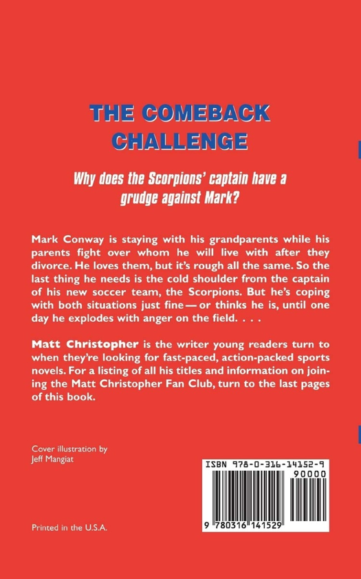 Бумажная книга «The Comeback Challenge», автор Мэтт Кристофер - фото №1
