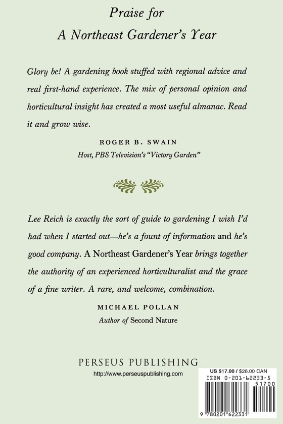Бумажная книга «Northeast Gardener's Year», автор Ли Райх - фото №1