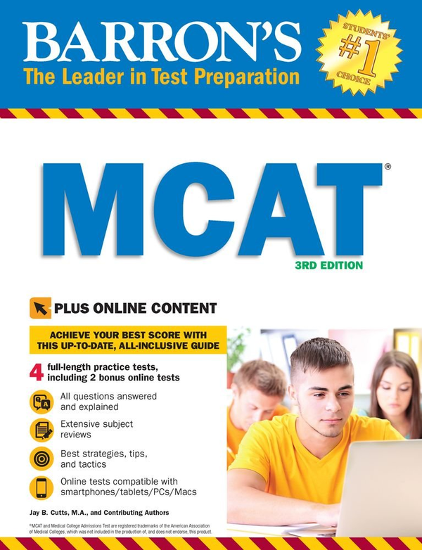 Бумажная книга «Barron's MCAT with Online Tests», автор Джей Б. Каттс - фото №1