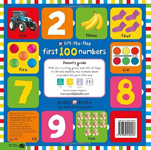 Бумажная книга «Lift-the-Flap: First 100 Numbers» - фото №1