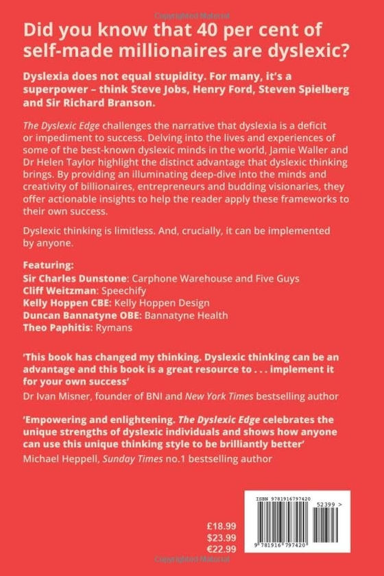 Бумажная книга «The Dyslexic Edge», автор Джейми Уоллер - фото №1