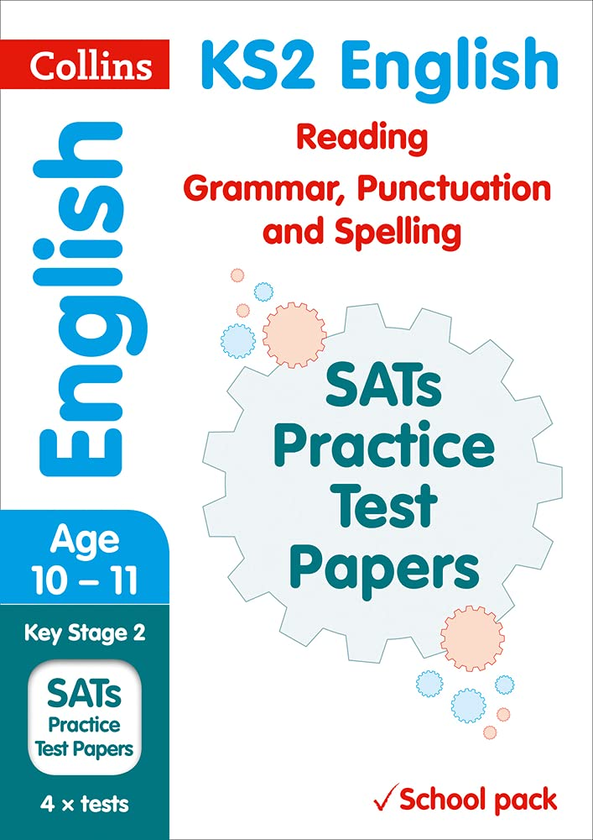 Паперова книга «KS2 English Reading, Grammar, Punctuation and Spelling SATs Practice Test Papers (School pack): 2018 Tests Shrink-Wrapped School Pack» - фото №1