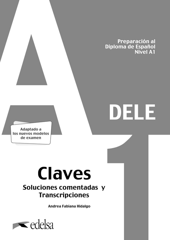 Бумажная книга «DELE A1. Lösungsschlüssel zum Übungsbuch», автор Андреа Фабиана Идальго - фото №1
