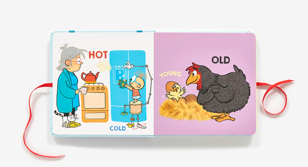 Паперова книга «Baby Rube's Opposites (A Rube Goldberg Book)», автор Дженніфер Джордж - фото №1