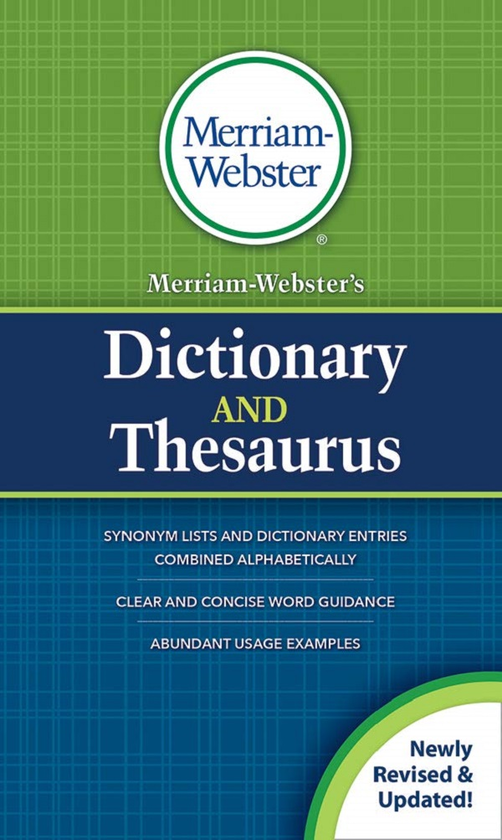 Паперова книга «Merriam-Webster's Dictionary and Thesaurus. Revised and Updated» - фото №1