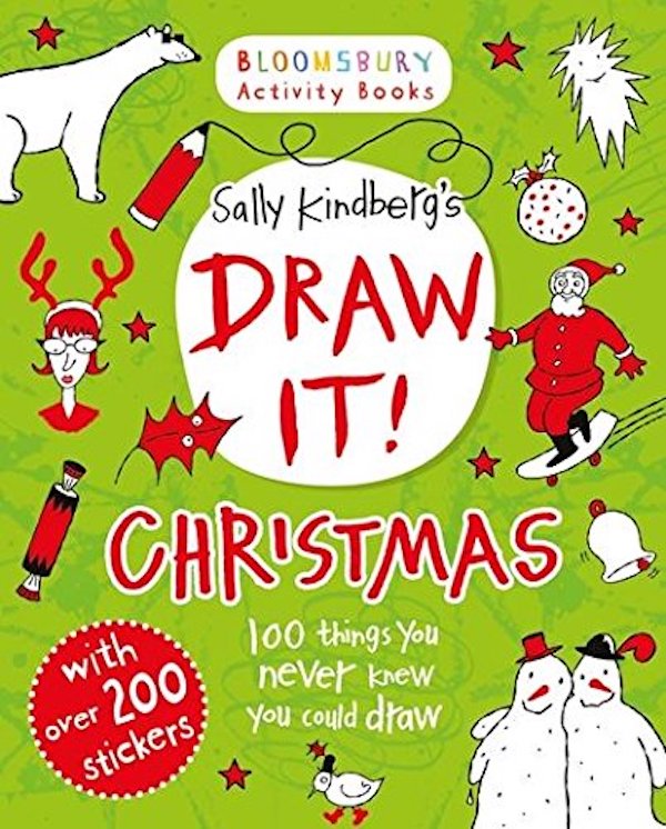 Паперова книга «Draw It. Christmas», автор Саллі Кіндберг - фото №1