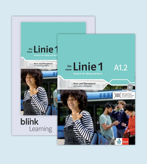 [object Object] «Die neue Linie 1 A1.2 - Media Bundle BlinkLearning. Deutsch für Alltag und Beruf. Kurs- und Übungsbuch mit Audios und Videos inklusive Lizenzcode BlinkLearning (14 Monate)», авторів Єва Харст, Людвіг Гофман, С’юзан Кауфманн, Ульріке Моріц, Маргрет Роді, Лутц Рорманн - фото №1