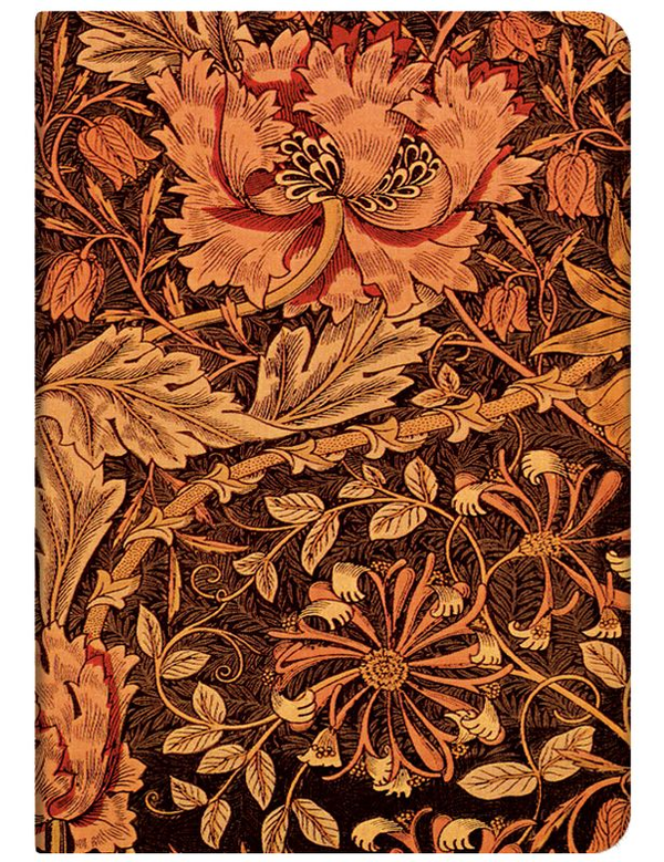  «Нотатник Paperblanks Вільям Морріс Жимолость середній в лінію (PB1621-2)», бренду Paperblanks - фото №1