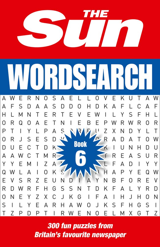 Бумажная книга «The Sun Wordsearch Book 6 : 300 Fun Puzzles from Britain's Favourite Newspaper» - фото №1