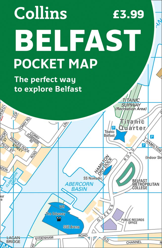 Бумажная книга «Belfast Pocket Map» - фото №1