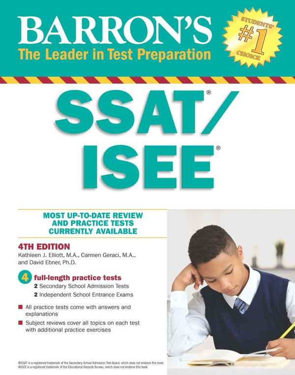 Бумажная книга «Barron's SSAT/ISEE : High School Entrance Examinations», автор Кармен Гераси - фото №1