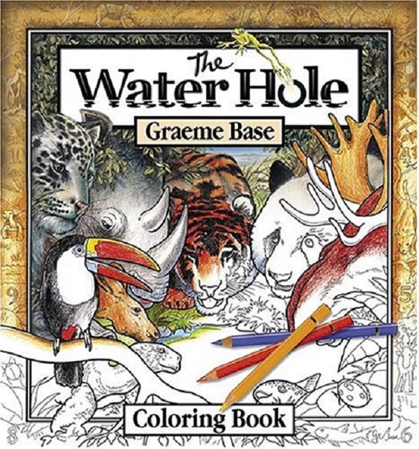 Бумажная книга «Water Hole Coloring Book», автор Грэм Бэйс - фото №1