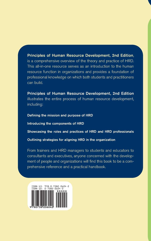 Паперова книга «Principles Of Human Resource Development», авторів Енн Майкуніч, Джеррі Джиллі, Стівен Еггланд - фото №1