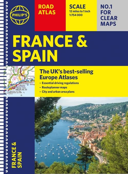 Бумажная книга «Philip's France and Spain Road Atlas» - фото №1