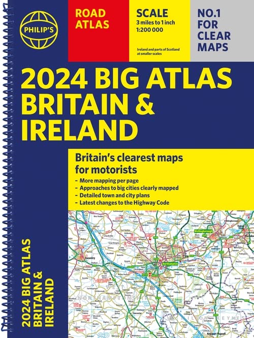 Бумажная книга «2024 Philip's Big Road Atlas Britain and Ireland» - фото №1