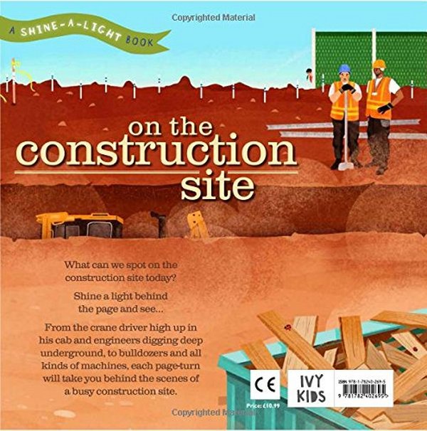 Бумажная книга «Shine-a-Light. On the Construction Site», авторов Каррон Браун, Би Джонсон - фото №1