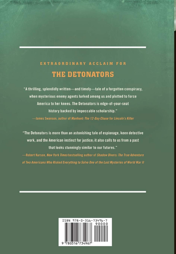 Паперова книга «The Detonators. The Secret Plot to Destroy America and an Epic Hunt for Justice», автор Чед Мілман - фото №1