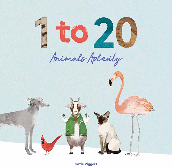 Паперова книга «1 to 20 Animals Aplenty», автор Кеті Віггерс - фото №1