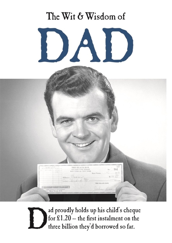 Паперова книга «The Wit and Wisdom of Dad» - фото №1