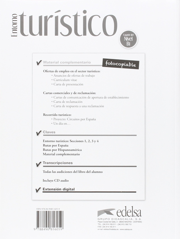 [object Object] «Entorno turístico. Material complementario, claves y transcripciones (+ CD-ROM)», авторів Маріса де Прада, Пілар Марсе - фото №2 - мініатюра