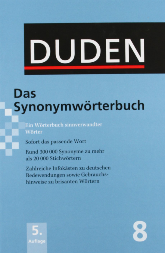Бумажная книга «Duden 8, Das Synonymworterbuch» - фото №1