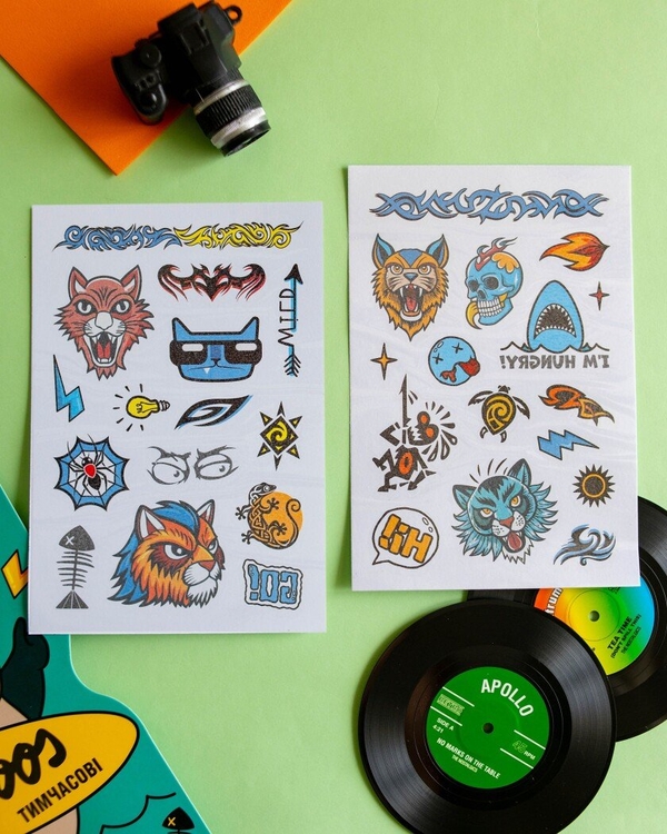  «Temporary tattoos for older boys. Tattoos. Shark», brand Сюрприз - фото №1