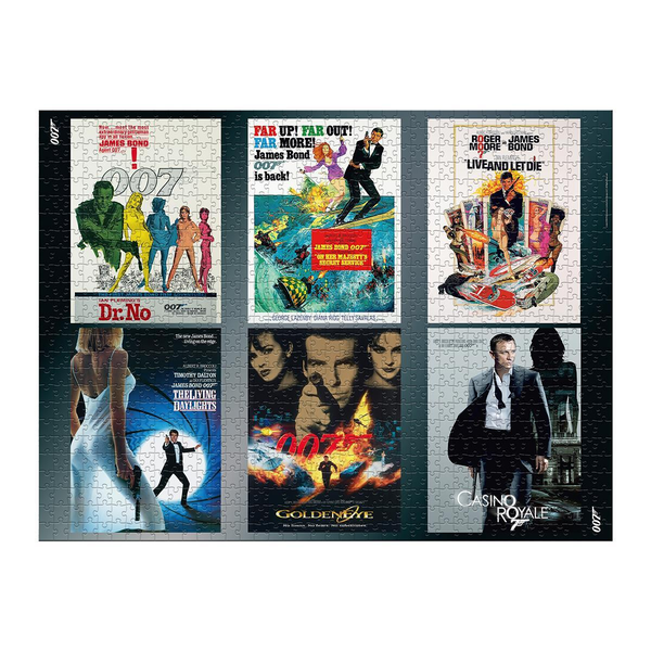  «Пазл James Bond 007 Actor Debut Poster 1000 елементів», бренда Winning Moves - фото №1