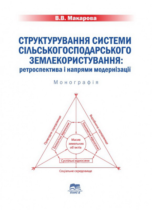 Паперова книга «Структурування системи сільськогосподарського землекористування. Ретроспектива і напрями модернізації», автор В. Макарова - фото №1