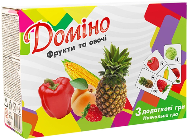 «Доміно Strateg Фрукти й овочі (30764)», бренда Strateg - фото №1