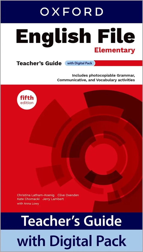 Паперова книга «English File fifth edition Elementary Teacher's Guide with Digital Pack», авторів Крістіна Латам-Кеніґ, Клайв Оксенден, Кейт Хомацкі - фото №1